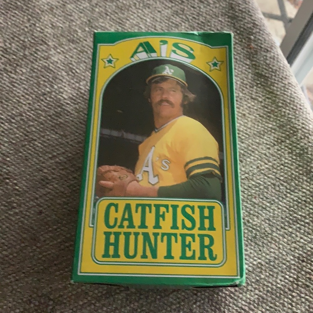 2014 JIM "CATFISH" HUNTER 1974 WORLD SERIES OAKLAND ATHLETICS BOBBLEHEAD…
